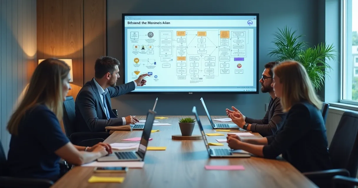 Reunião de implantação de sistema com equipe de PME